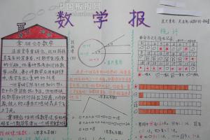 数学歌谣手抄报图片