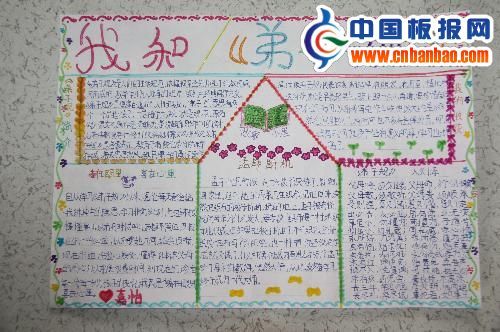 我和《弟子规》手抄报设计图