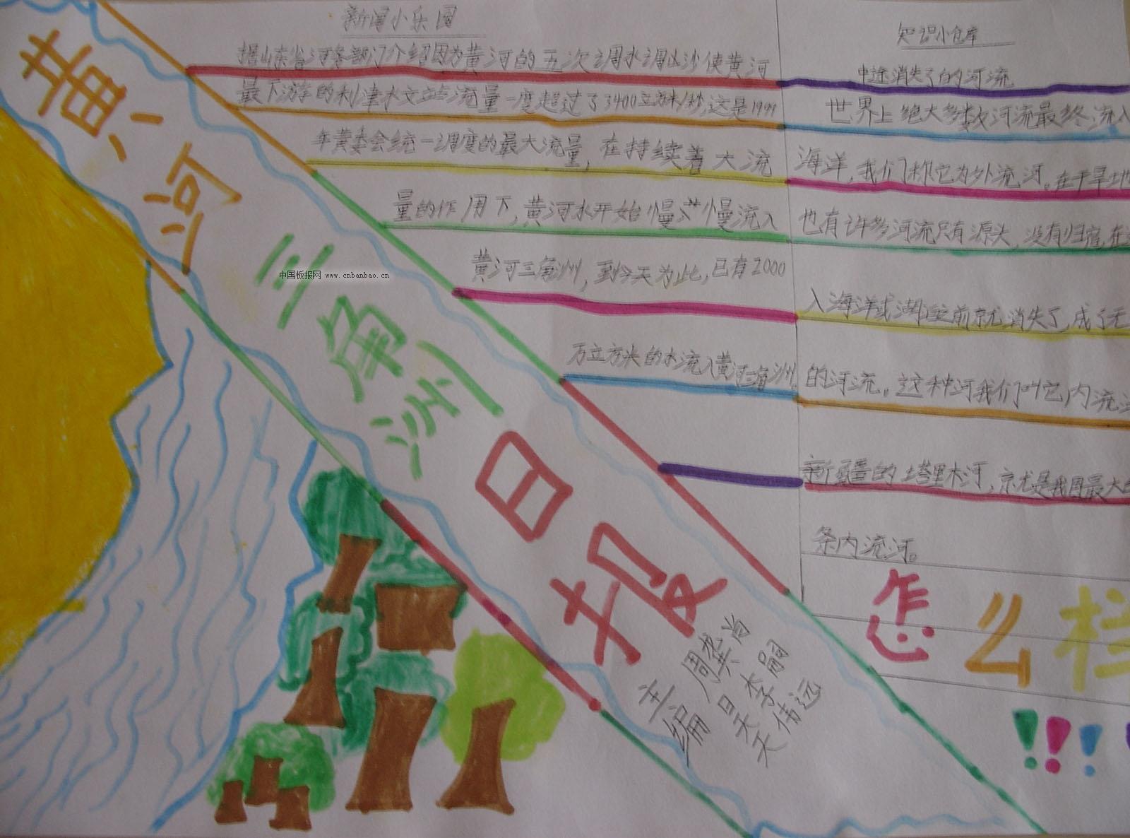 黄河三角洲手抄报图片展