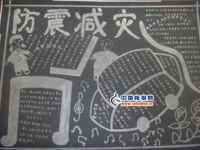 防震减灾的手抄报