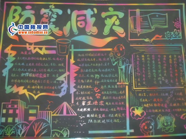 防震减灾的手抄报