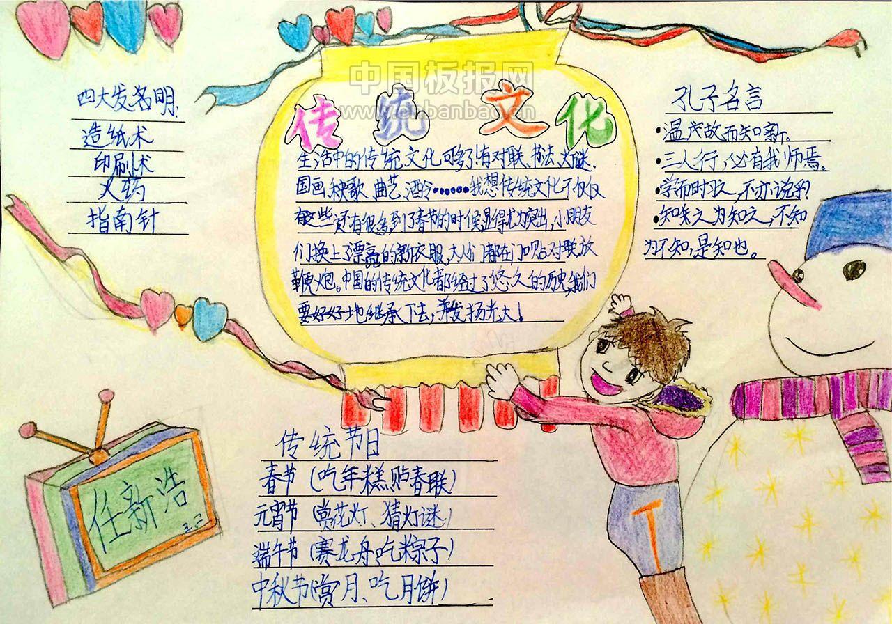 传统文化手抄报获奖作品展