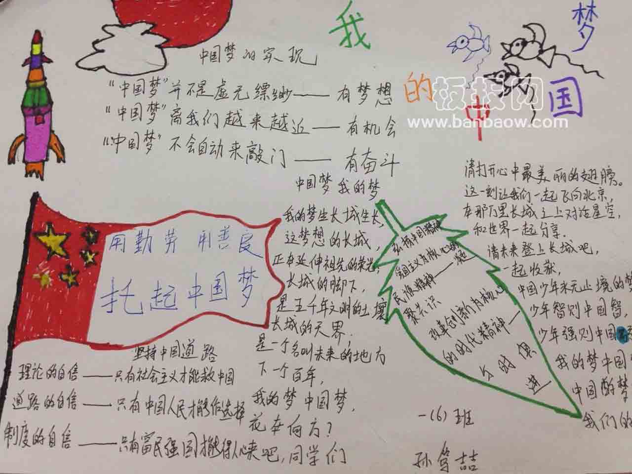 我的中国梦手抄报图片大全