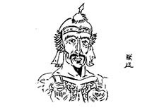 三国英雄张辽人物简笔画图片 张辽人物怎么画