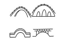 拱桥简笔画图片 拱桥怎么画