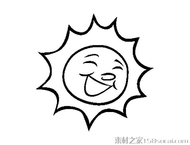 太阳简笔画图片 太阳怎么画