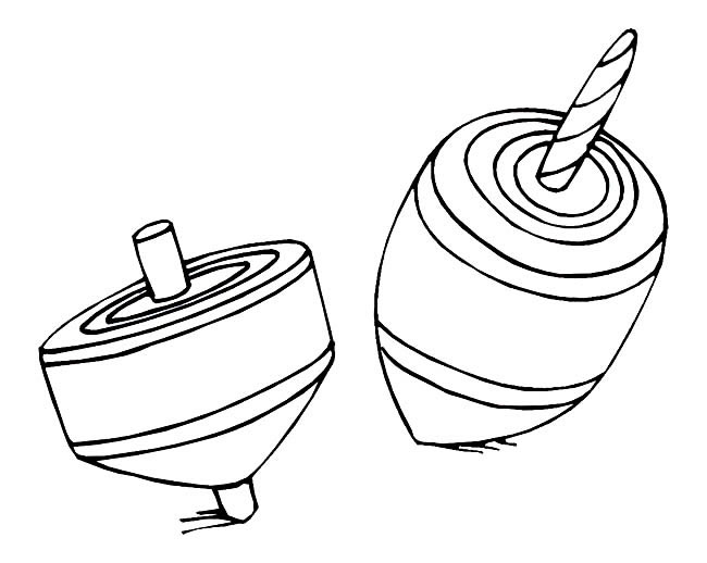 陀螺玩具简笔画图片怎么画