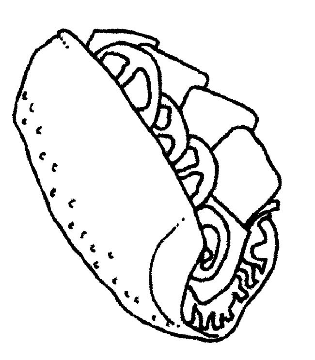 热狗食物简笔画图片 热狗怎么画