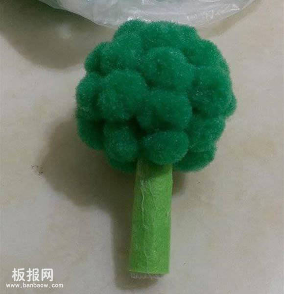 可爱花菜钥匙圈挂件DIY 自制婚礼伴手礼的方法