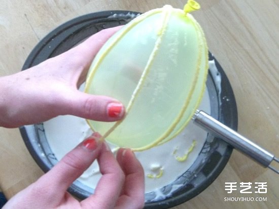 手工复活节空心彩蛋DIY 绳子制作复活节彩蛋