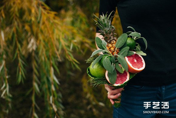 吃货们眼睛都为之一亮啦! 可食用蔬果手捧花