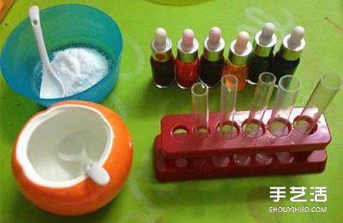 色彩分层小实验 利用了溶液密度的不同