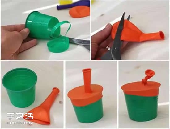 幼儿弹射玩具制作图片 弹弹发射器手工小制作