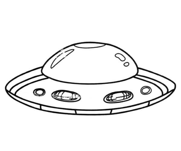 漂亮的飞碟简笔画图片 飞碟怎么画