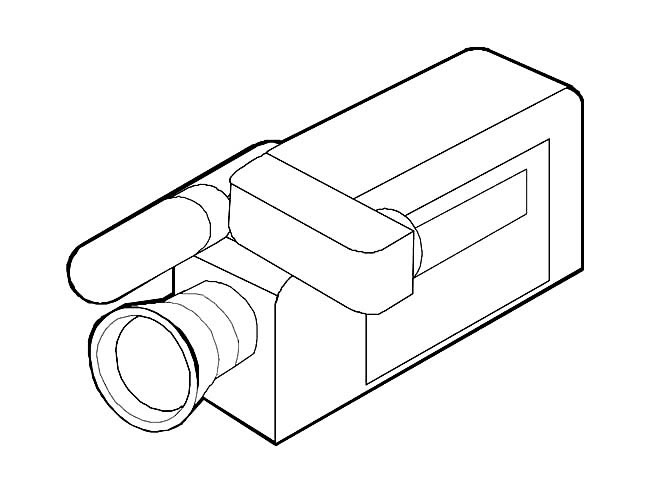 摄像机简笔画图片 摄像机怎么画
