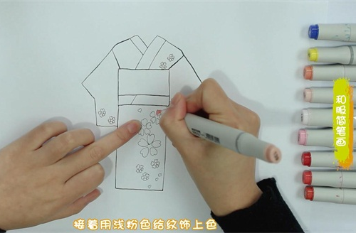 和服简笔画图片 和服怎么画