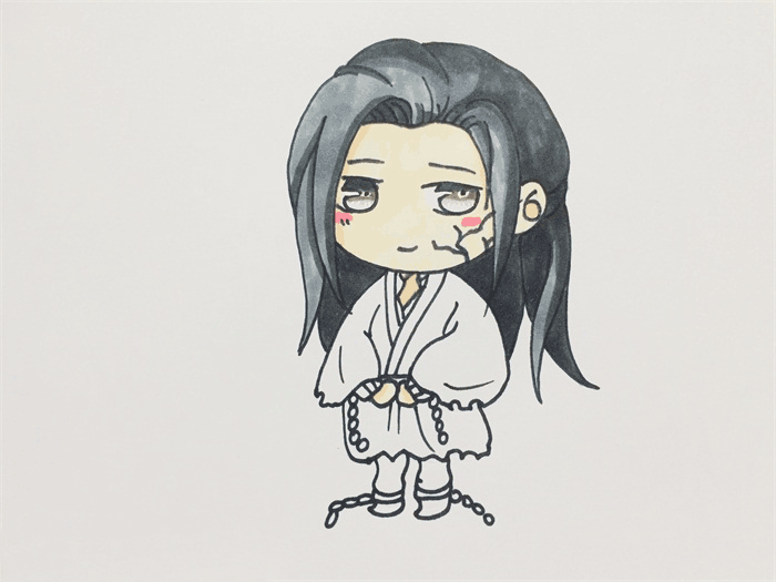 魔道祖师温宁简笔画图片 温宁怎么画