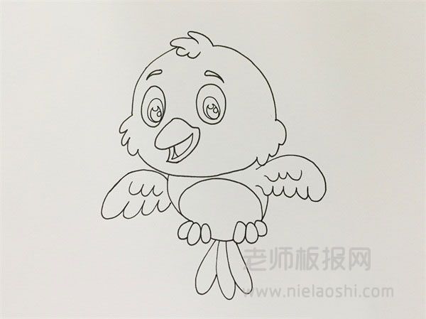 可爱卡通小鸟简笔画图片 小鸟怎么画的