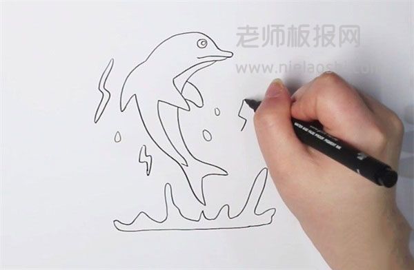 海豚简笔画图片 海豚怎么画的