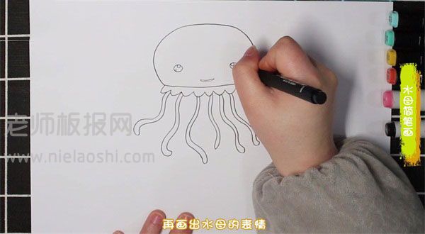 水母简笔画图片 水母怎么画的