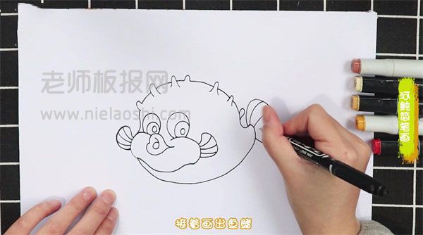 河鲀简笔画图片 河鲀怎么画的