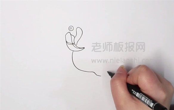 火烈鸟简笔画图片怎么画的