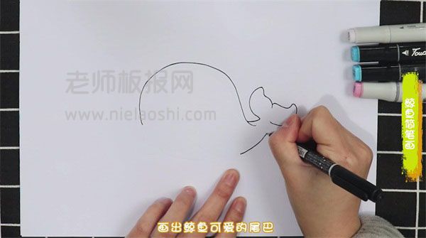 鲸鱼简笔画图片怎么画的