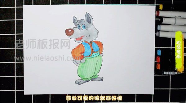 狼简笔画图片 狼是怎么画的