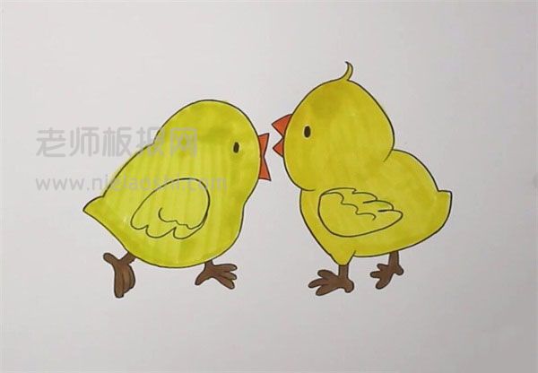 小鸡简笔画图片 鸡如何画