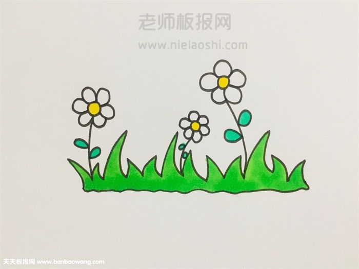 小花小草简笔画图片 小花小草的画法