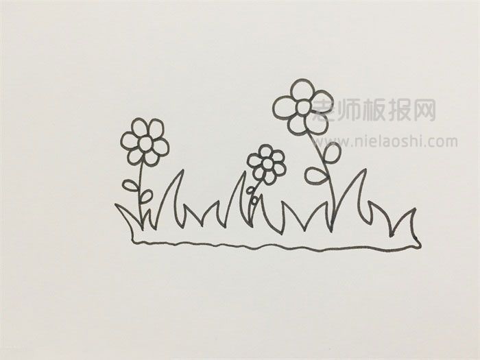 小花小草简笔画图片 小花小草的画法