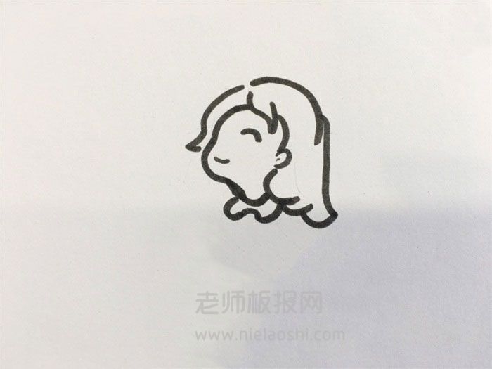 漂亮的女人简笔画图片 女人怎么画的