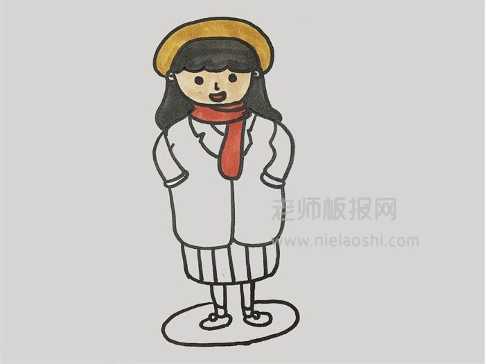 美女简笔画图片 美女是怎么画的