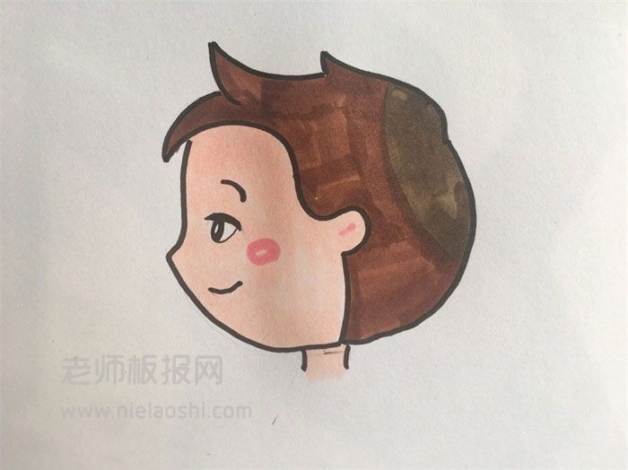 男生侧脸简笔画图片 男生侧脸怎么画的