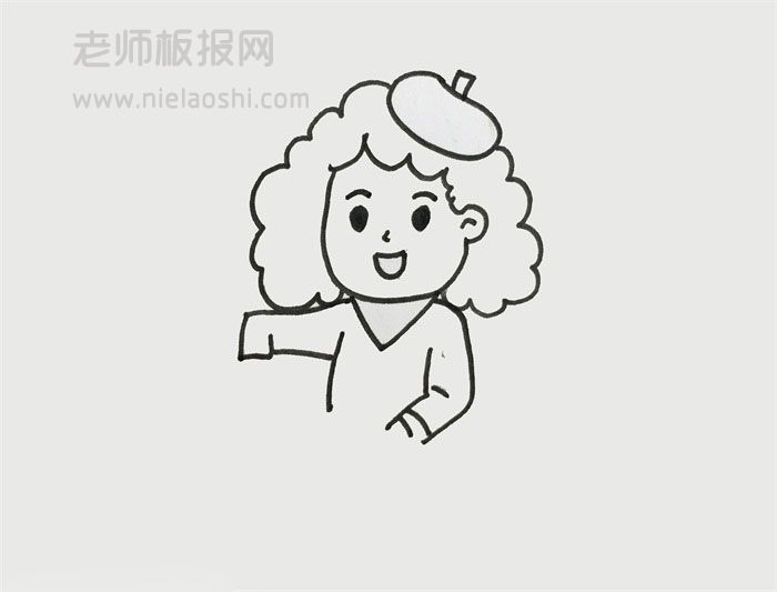 画家简笔画图片 画家如何画的