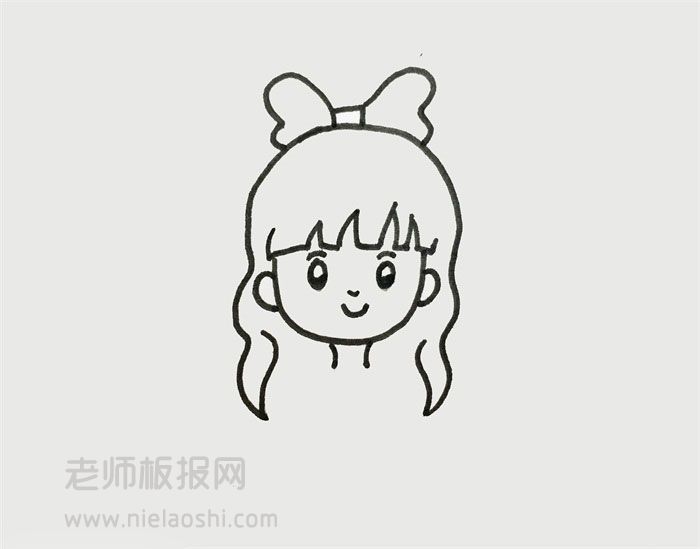 美女简笔画图片 美女的画法