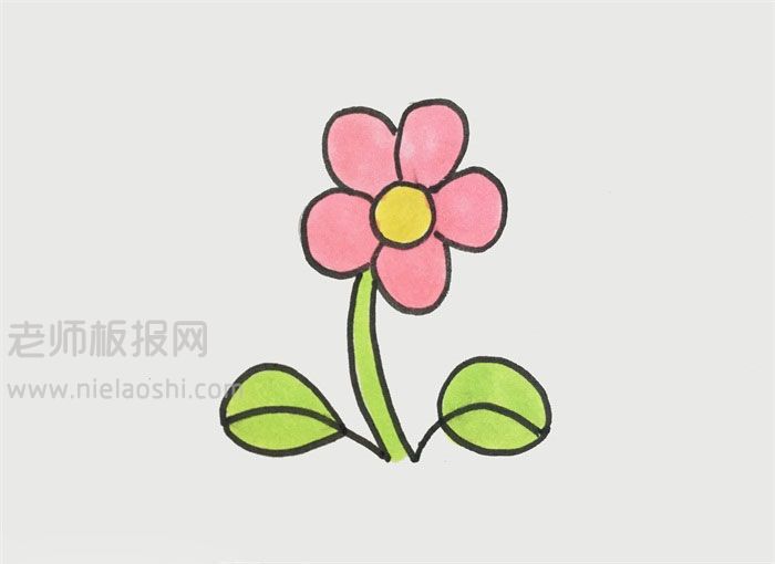 小花简笔画图片 花怎么画的