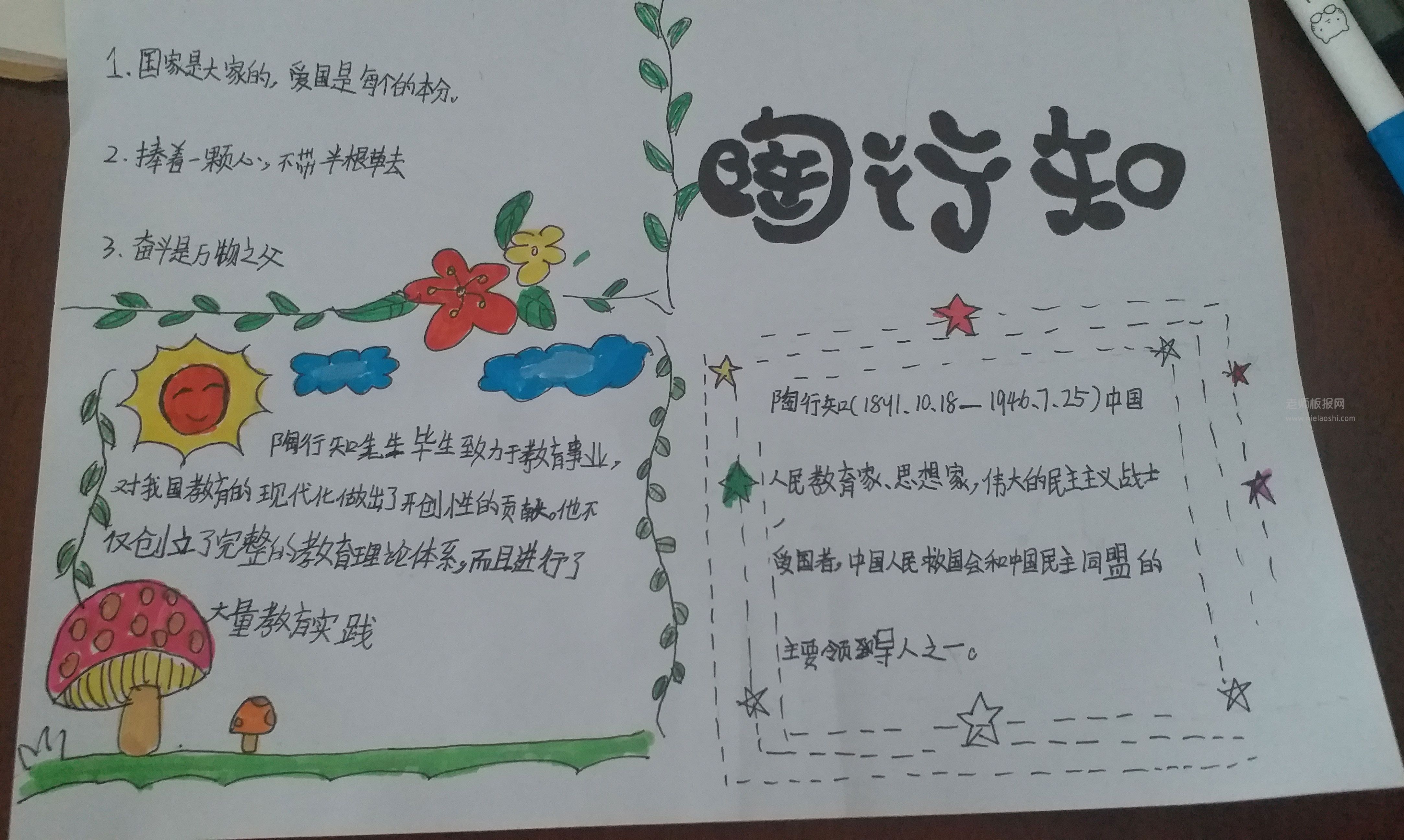 小学生手抄报：陶行知