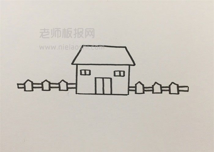 美丽的乡村简笔画 乡村怎么画的