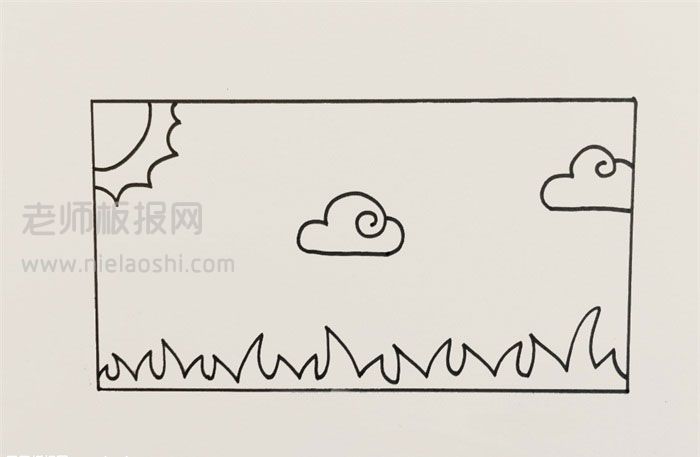 马克笔画天空简笔画 天空如何画