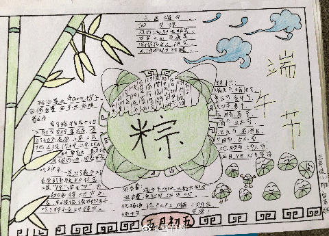 五月五日端午节手抄报图片