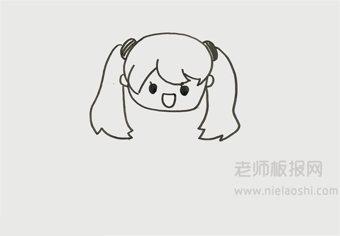 初音简笔画图片 初音怎么画