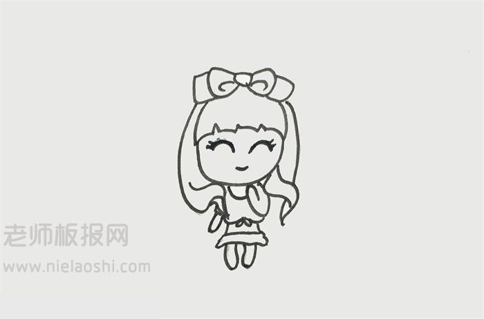 美少女简笔画图片 美少女怎么画的