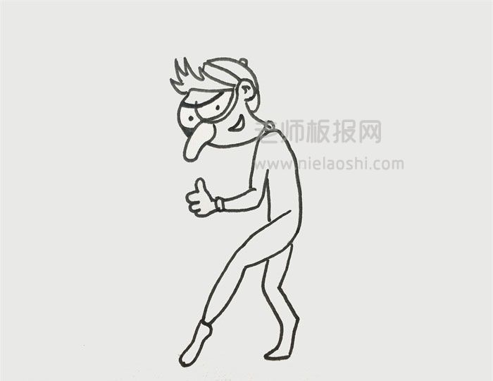 坏人简笔画图片 坏人是怎么画的