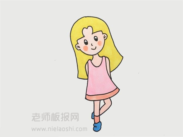 少女简笔画图片 少女要怎么画