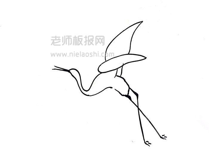 仙鹤简笔画图片 仙鹤如何画