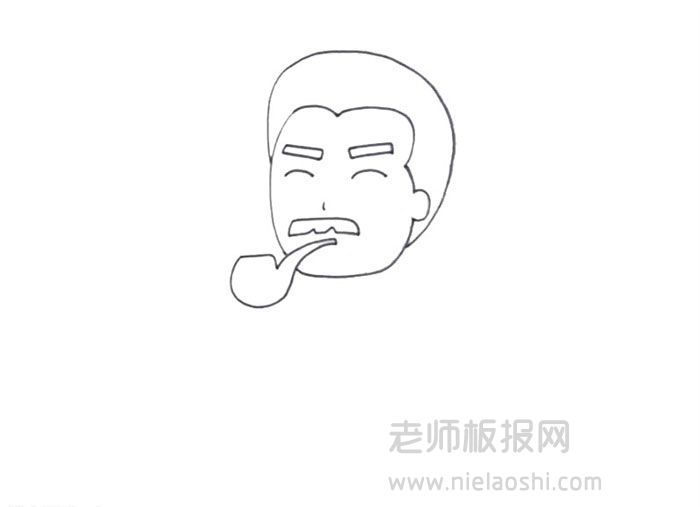 鲁迅简笔画图片 如何画鲁迅