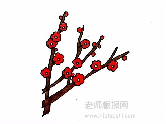 梅花简笔画图片 梅花要怎么画