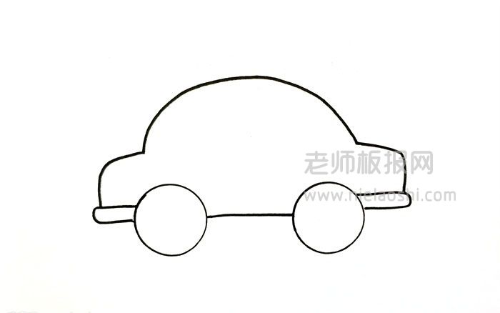 汽车简笔画图片 如何画汽车