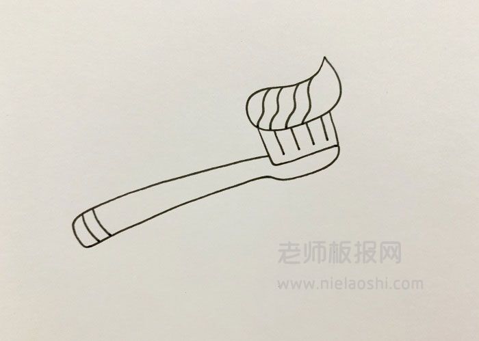 牙刷简笔画图片 牙刷怎么画的